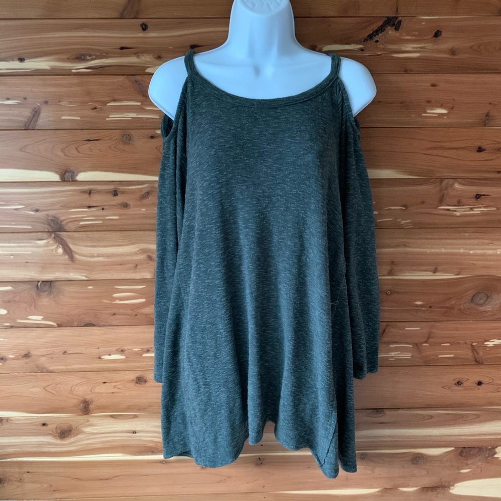 Akira Chicago cold shoulder sweater dress small